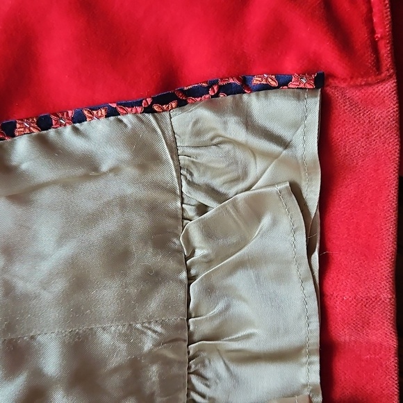 J. Crew Red Velvet Cropped Blazer Size 8 - Picture 12 of 16